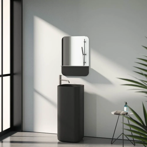 картинка Зеркало Evoform Shadow BY 0551 50х70 с полкой от магазина Сантехстрой