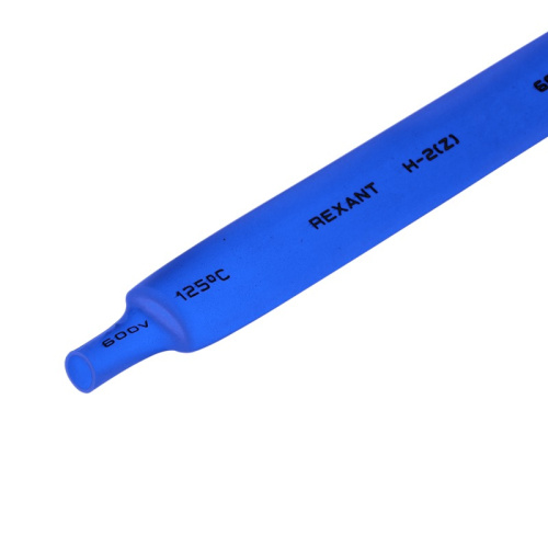 картинка Трубка термоусаживаемая ТУТ нг 9,0/4,5мм,  синяя,  упаковка 50 шт.  по 1м REXANT от магазина Сантехстрой