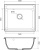 картинка Мойка кухонная GranFest VERTEX GF-V-580 1-чаш 580*500мм иней, мрамор от магазина Сантехстрой
