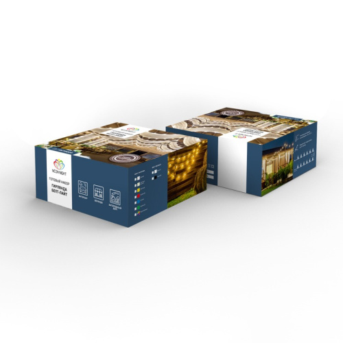 картинка Набор Белт-Лайт 10 м,  белый каучук,  30 ламп,  цвет Белый,  IP65, соединяется от магазина Сантехстрой