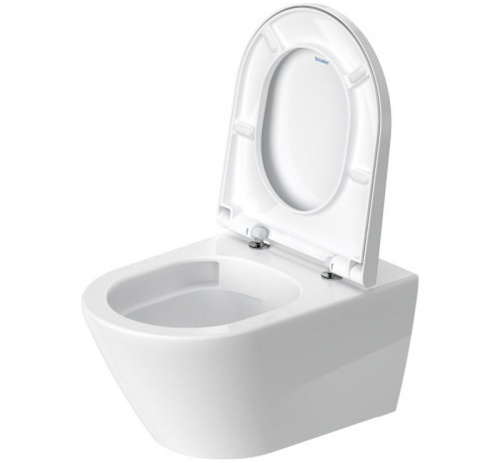 картинка Унитаз подвесной + сиденье Duravit D-Neo Rimless с креплением Durafix, белый (45770900A1) от магазина Сантехстрой