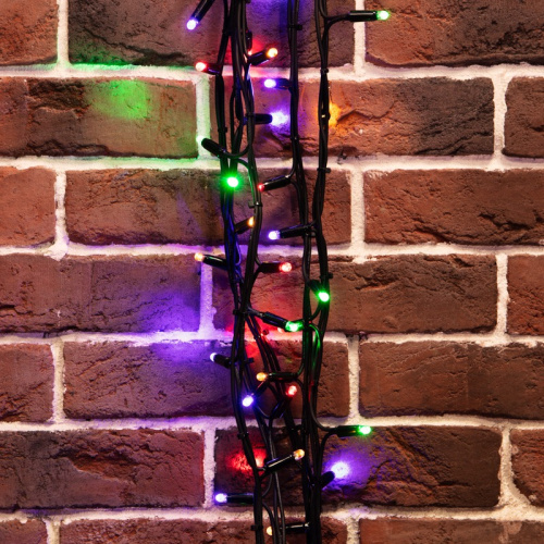 картинка Гирлянда Твинкл Лайт 20 м,  черный КАУЧУК,  240 диодов,  цвет мультиколор от магазина Сантехстрой