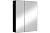 картинка Зеркало-шкаф Reflection Black led 760x850 RF2002BL от магазина Сантехстрой