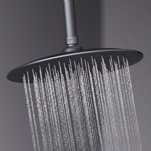 картинка 936810300 Scandinavian Pure душевая система с ванно  душевым ТМС смесителем, чёрный от магазина Сантехстрой