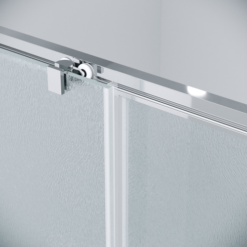 картинка Душевая перегородка 200.K33.02.80.10.02 Cosmo (80*195) хром, стекло шиншилла, 1 место от магазина Сантехстрой