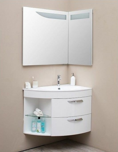 картинка Зеркало De Aqua 184504 Белое от магазина Сантехстрой