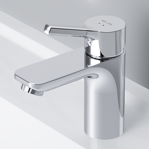 картинка F85B82100 X-Joy S, смеситель для умывальника с д/к, излив 100 мм, хром, шт от магазина Сантехстрой