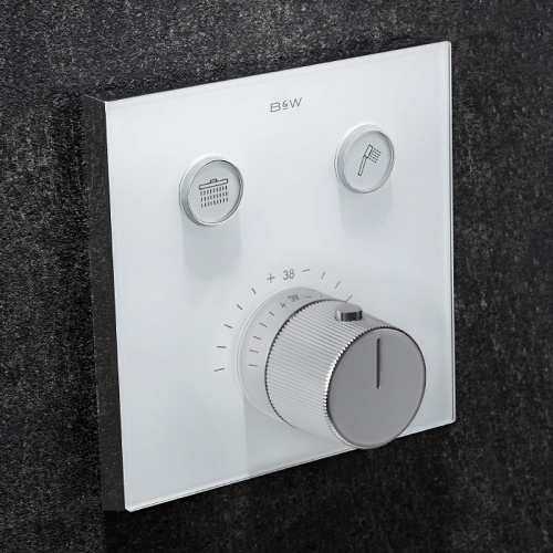 картинка Душевая система Black&White Universe U7766 7766U с термостатом Хром от магазина Сантехстрой