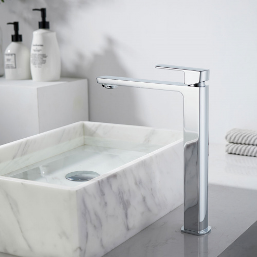 картинка Смеситель для накладной раковины Next VBF-1N2CH однорычажный, хром от магазина Сантехстрой