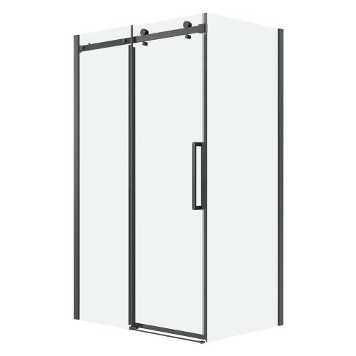 картинка Душевая перегородка 200.K33.04.80.42.00 Classic (80*195) графит сатин, стекло прозрачное, 1 место от магазина Сантехстрой