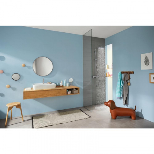 картинка HG Croma E 280 1jet Душевая система Showerpipe с термостатом для душа, хром от магазина Сантехстрой