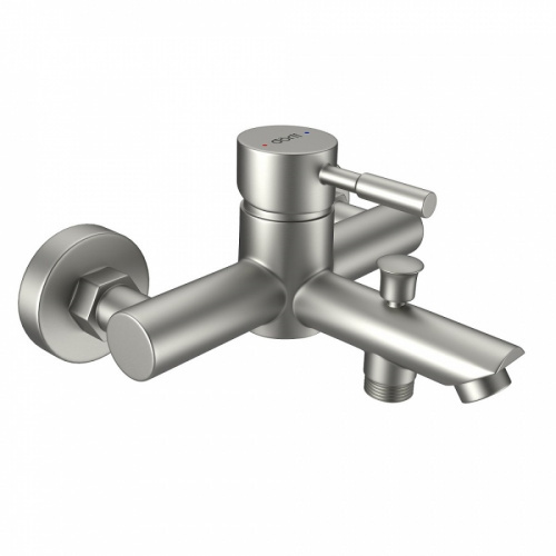 фото d0103030ss душевой комплект logic new со смесителем  для ванны и душа logic new из нержавеющей стал