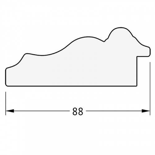 картинка Зеркало Evoform Exclusive 86х56 BY 1237 с фацетом в багетной раме - Римское серебро 88 мм от магазина Сантехстрой