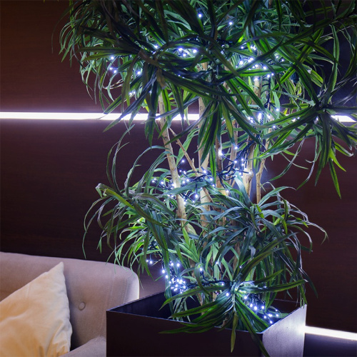 картинка Гирлянда Кластер LED 3 м,  темно-зеленый ПВХ IP20, 288 диодов,  цвет белый от магазина Сантехстрой