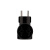 картинка Тройник электрический РЕТРО 10 А без заземления черный (карболит) REXANT от магазина Сантехстрой
