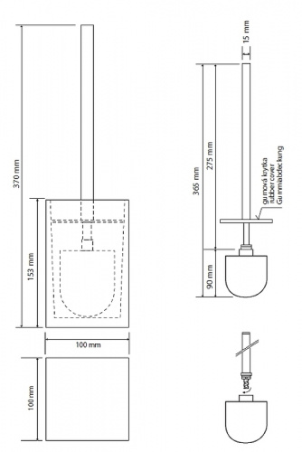 картинка Ершик для унитаза Bemeta Vista 120113316-102 Синий от магазина Сантехстрой