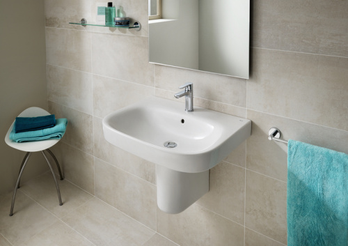 картинка Раковина Roca DEBBA 550x440х170 мм, уст.компл., белая (7.3279.9.500.Y) от магазина Сантехстрой