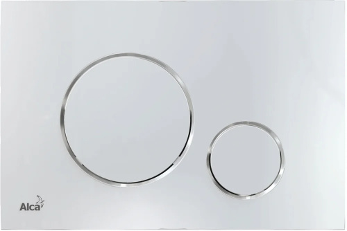 картинка Инсталляция Alcadrain AM101/1120-4:1 RU для унитаза с клавишей смыва M671 хром глянец (AM101/1120-4:1 RU M671-0001) от магазина Сантехстрой