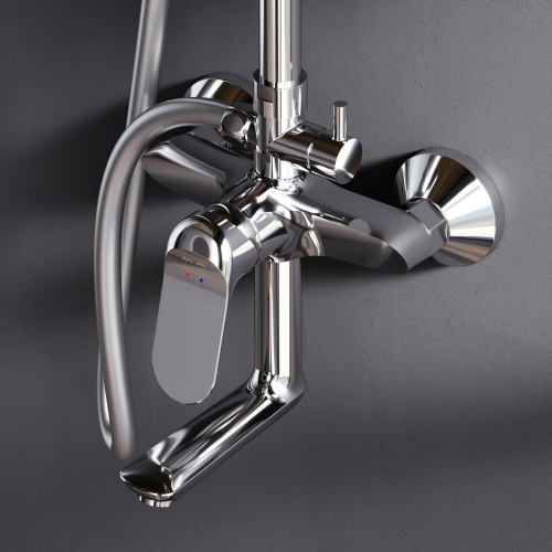 картинка F0785C900 Sunny,душ.система,набор:см-ль д/ванны/душа,верхний душ d220 мм, ручной душ 110 мм, 1 функц от магазина Сантехстрой