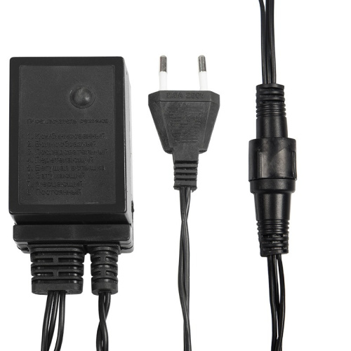 картинка Гирлянда Твинкл Лайт 20 м,  черный ПВХ,  200 диодов,  цвет белый от магазина Сантехстрой