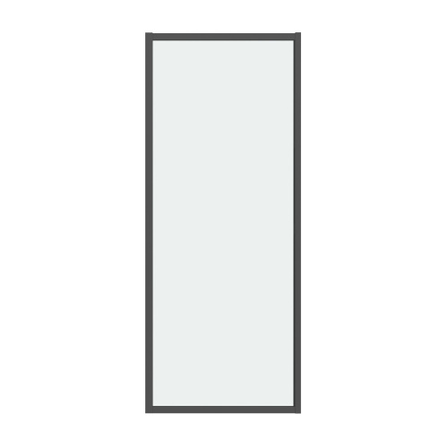 картинка Боковая стенка Grossman Style 200.K33.05.90.21.00 (90х195) черный матовый,стекло прозрачное, 1 место от магазина Сантехстрой