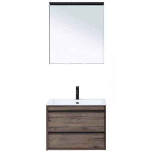 картинка Комплект мебели Aquanet Lino 70 273240 дуб веллингтон (зеркало белый матовый) от магазина Сантехстрой