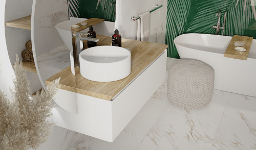 картинка Зеркало-пенал Jorno Solis 34 Sol.11.34/W/JR с подсветкой с бесконтактным выключателем от магазина Сантехстрой