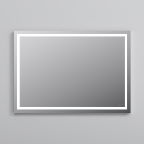 картинка M91AMOX1001WG Универсальное зеркало настенное с контурной LED-подсветкой, 100 см от магазина Сантехстрой