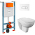 картинка Комплект унитаза с инсталляцией Vitra Normus L-box 9773B003-7207 с сиденьем и Белой клавишей смыва от магазина Сантехстрой