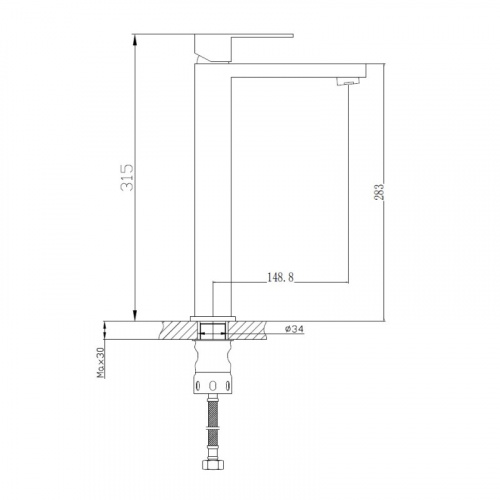 картинка Смеситель для раковины Haiba (HB11803-7) от магазина Сантехстрой