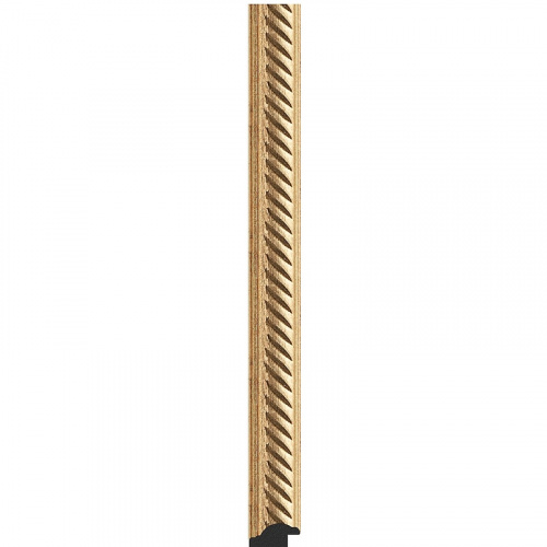 картинка Зеркало Evoform Definite 148х68 BY 0760 в багетной раме - Витое золото 28 мм от магазина Сантехстрой