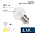 картинка Лампа шар e27 6 LED Ø45мм - ТЕПЛЫЙ БЕЛЫЙ,  прозрачная колба,  эффект лампы накаливания от магазина Сантехстрой