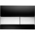 картинка TECEsquare, панель смыва с двумя клавишами стеклянная, цвет: стекло черное, клавиши хром глянцевый от магазина Сантехстрой