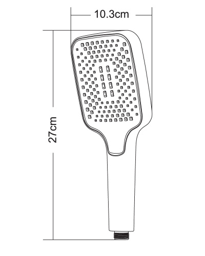 картинка Orange S14HScr ручной душ 1 режим, хром от магазина Сантехстрой