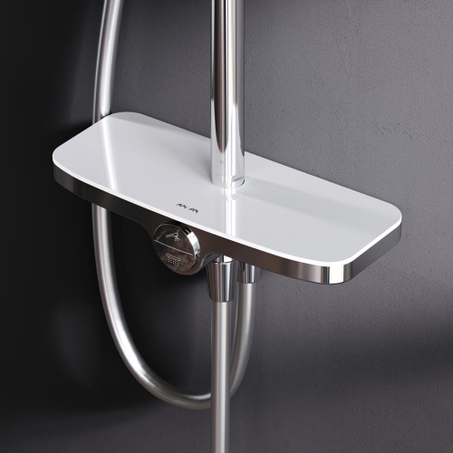 картинка F0780200 Like, душ.система: верхн.душ 250мм, ручной душ 120 мм, 3 функции, душ.штанга 1030-1460 мм, от магазина Сантехстрой