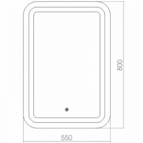 картинка Зеркало Silver mirrors фр-00001215 Белое от магазина Сантехстрой