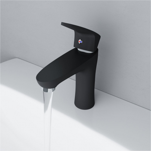 картинка D9021000BL Alpha смеситель для раковины, цвет черный от магазина Сантехстрой