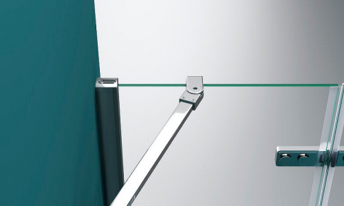 картинка Душевая дверь BelBagno Kraft 90 KRAFT-B-12-60/30-C-Cr-R профиль Хром стекло прозрачное от магазина Сантехстрой