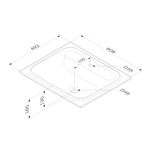 картинка M8FWPC0600WM Func, Раковина мебельная, литьевой мрамор, 60 см, цвет белый матовый от магазина Сантехстрой