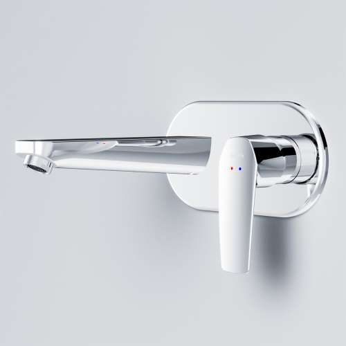 картинка F90A72200 Gem, смеситель д/умывальника, монтируемый в стену, хром, шт. от магазина Сантехстрой