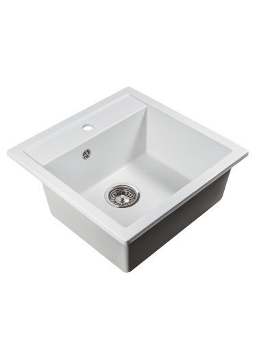 картинка Кухонная мойка прямоугольная 510х505мм Reflexion Zia RX1251WH, белый от магазина Сантехстрой