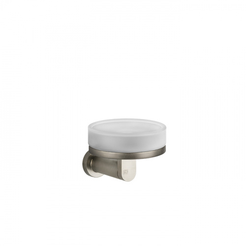 картинка Gessi Emporio accessories Мыльница настенная, сатинированное стекло, цвет: Finox Brushed Nickel от магазина Сантехстрой