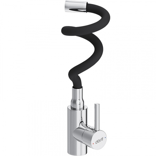 картинка D3007622 Logic кухонный смеситель с гибким изливом, черный от магазина Сантехстрой