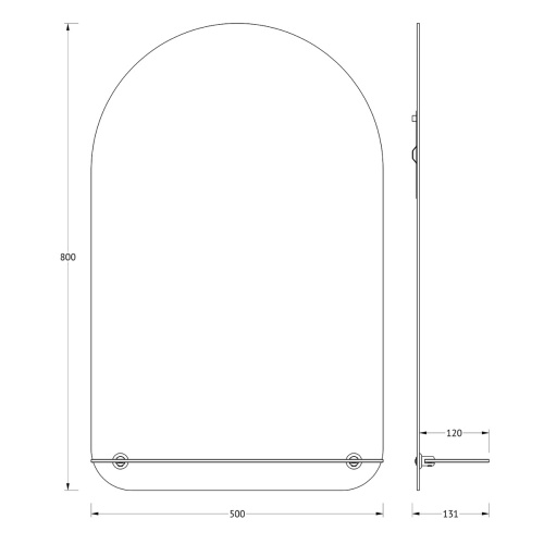картинка Зеркало Evoform Optima BY 0511 50x80 от магазина Сантехстрой