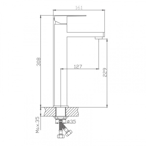 картинка Смеситель для раковины Haiba (HB11803) от магазина Сантехстрой