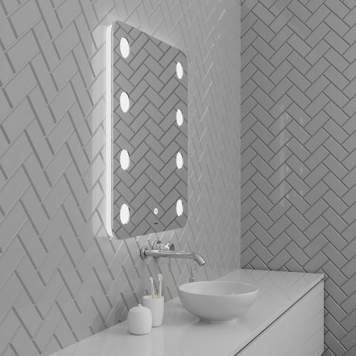 картинка Зеркало Grossman Neon 70 147080 с подсветкой с сенсорным выключателем от магазина Сантехстрой