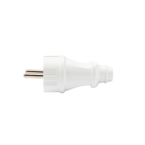 картинка Вилка Евро прямая с з/к 16А усиленная белая REXANT от магазина Сантехстрой