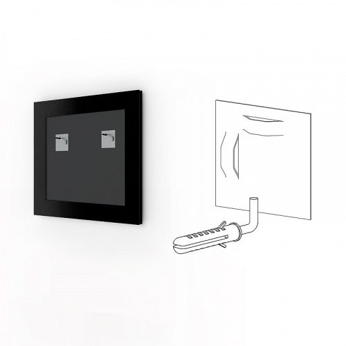 картинка Зеркало Evoform Definite 57х57 BY 0608 в багетной раме - Серебряный бамбук 24 мм от магазина Сантехстрой