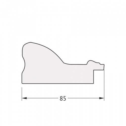 картинка Зеркало настенное Polygon EVOFORM в багетной раме виньетка античное серебро, 75х95 см, BY 7152 от магазина Сантехстрой