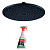 картинка Комплект SAN 79 Верхний душ Berges Wasserhaus Nardis R 072004 черный матовый + чистящее средство от магазина Сантехстрой
